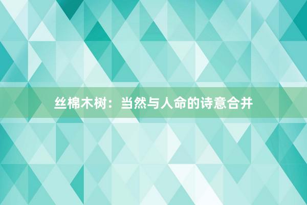 丝棉木树：当然与人命的诗意合并